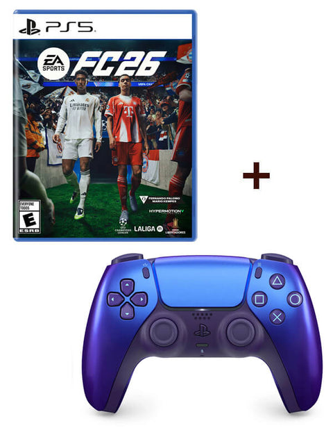 Combo Control inalámbrico DualSense Chroma Indigo + EA Sports FC 26 PS5