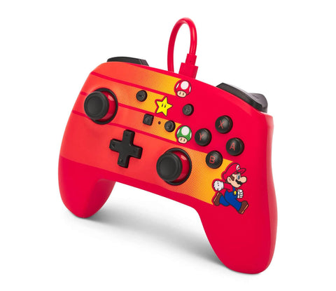 Control PowerA Alámbrico cable mejorado para Nintendo Switch - Speedster Mario