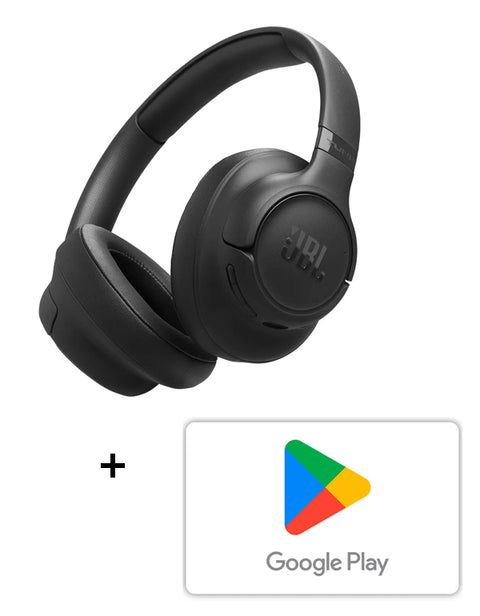 Combo JBL Audifonos Tune 730BT (Bluetooth) Negro + Código de Google Play $10.000