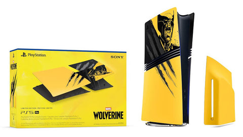 Cubiertas para consola PS5 Pro Marvel’s Wolverine Battle Yellow Edición Limitada