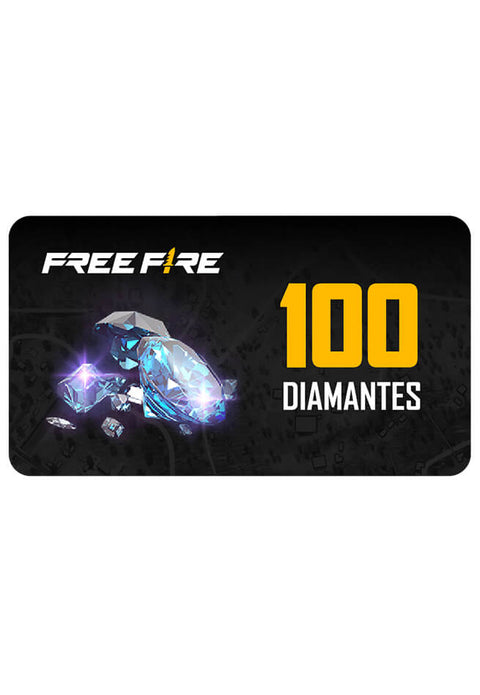Tarjeta Garena Free Fire 100 Diamantes
