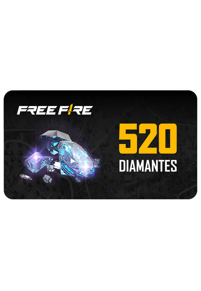 Free Fire - 520 Diamantes + 20% de Bônus - Código Digital - PentaKill Store  - Gift Card e Games