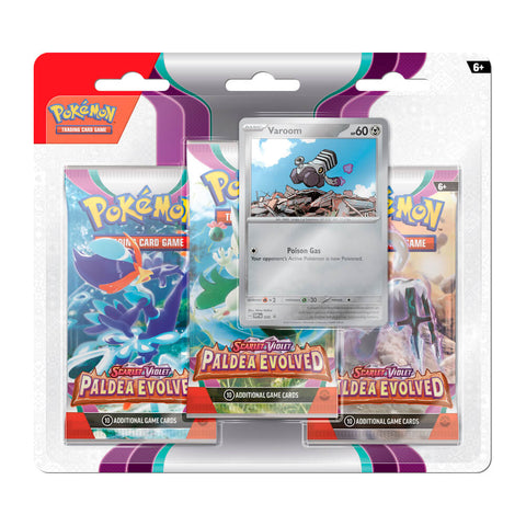 Cartas Pokémon TCG SV02 Paldea Evolded 3Pack Bli ENGLISH