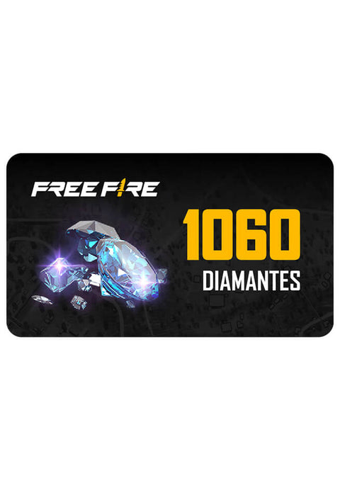 Tarjeta Garena Free Fire 1060 Diamantes