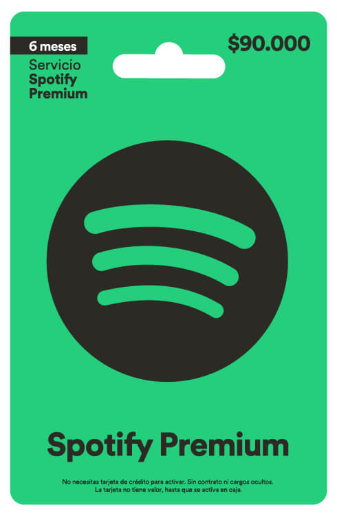 Códigos Pin Spotify Premium 6 Meses – JxR UltraStore