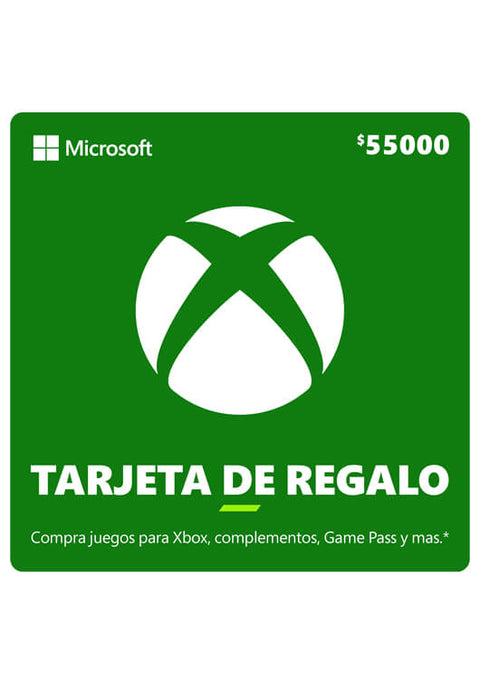 Tarjeta de Regalo 55.000 Xbox