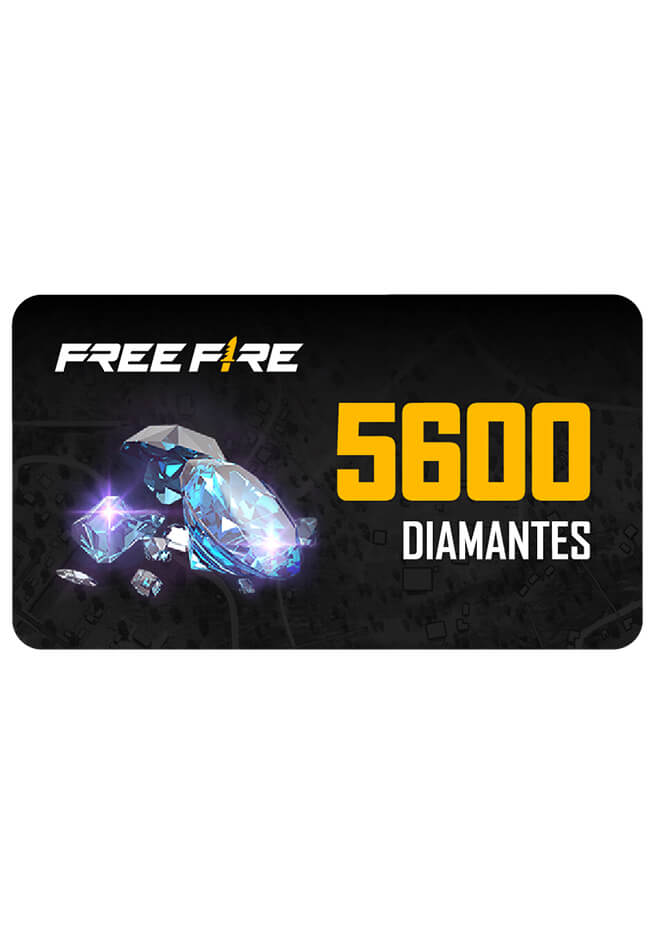 Free Fire 5600 Diamantes + 10% Bônus