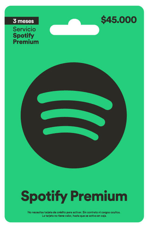 Pin Spotify Premium 3 meses
