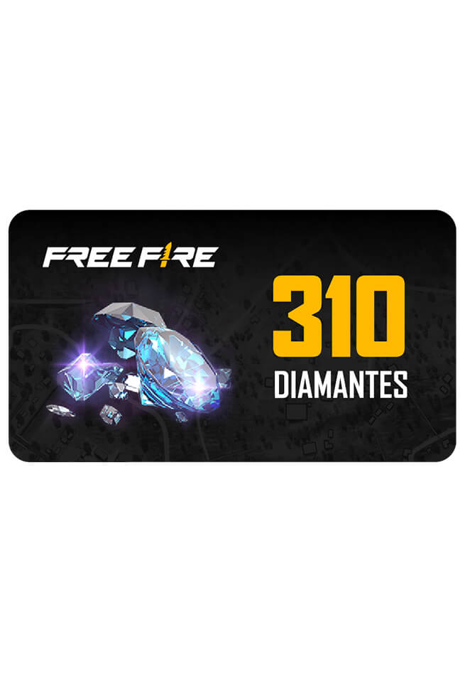 Diamantes Garena Freefire 310 + 62 Bonus Cartão Presente - Venger